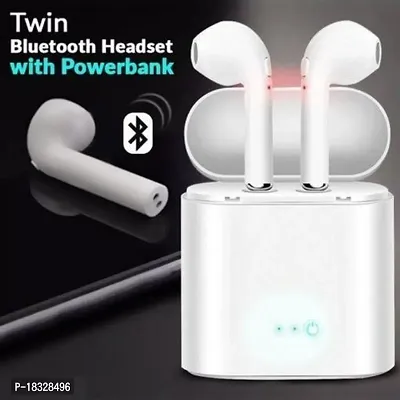 i7s Tws Mini Earphone Bluetooth Headset  (White, True Wireless)-thumb0