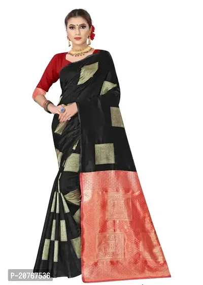 Beautiful Art Silk Saree With Blouse Piece For Women-thumb0