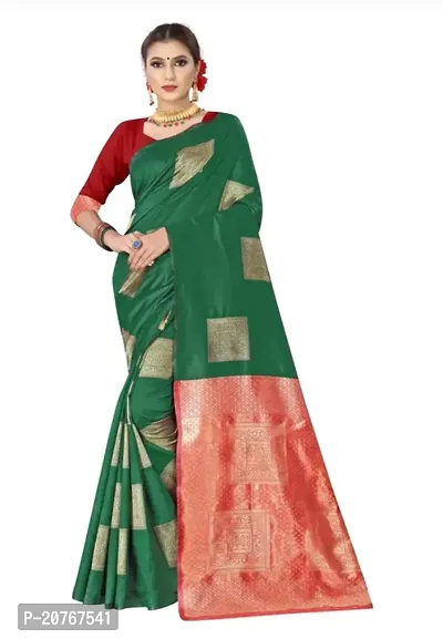 Beautiful Art Silk Saree With Blouse Piece For Women