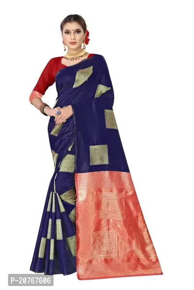 Beautiful Art Silk Saree With Blouse Piece For Women