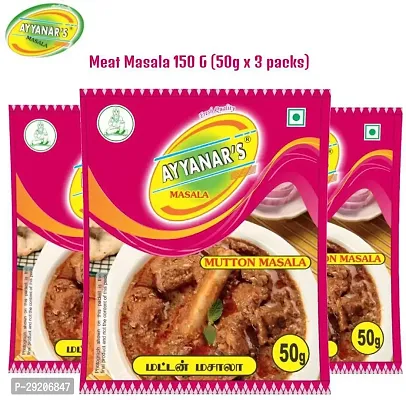 Ayyanars MEAT MASALA / Mutton Korma Masala 150g (50g x 3 Pack) (3 x 50 g)-thumb0