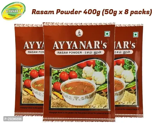 Ayyanars Rasam Powder 400g (Organic Rasam Masala | No added Preservatives/Artificial Colours) (8 x 50 g)-thumb0