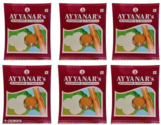 Ayyanars Idli Podi Idli Dosa Chilli Powder 300g (6 x 50 g)