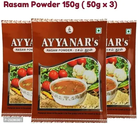 Ayyanars Rasam Powder 150g (Organic Rasam Masala,No Added Preservatives, No Artificial Colours) 50g x 3 (3 x 50 g)