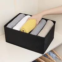 DOUBLE R BAGS Clothes Drawer Organizer for Jeans, Wardrobe Clothes Almirah Organizer for Clothes, Cloth Storage Box Organiser for Jeans, Sweater, Dress, T-shirts-thumb4