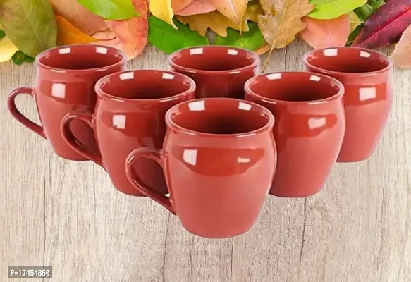 Diva Trading Maroon Ceramic Cups And Mugs