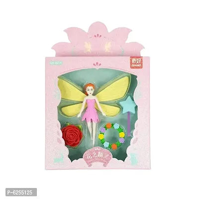 Fairy Angel Eraser Set Assorted Colors and Designs for Birthday Return Gifts, Multicolor,-thumb0
