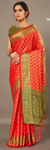 Elegant Silk Saree With Blouse Piece For Women