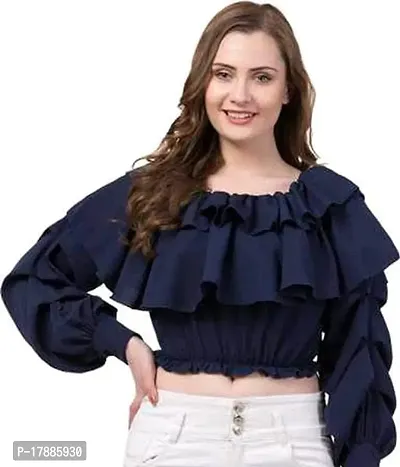 Off Shoulder Crop Top-thumb0