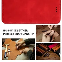 Stylish Red Leather Flip Cover For Realme Narzo N65 5G/Realme C65 5G-thumb3