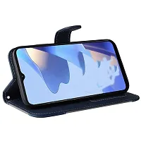 Stylish Blue Leather Flip Cover For Realme 12/12x/Narzo 70x 5G-thumb1