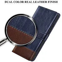 Dual Shade Leather Finish Flip Cover for IQOO Z9x 5G-thumb1