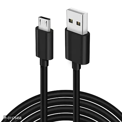 3.0Amp Fast Charging Micro USB Data Cable with Data Transfer for all android mobile phones - Black-thumb0