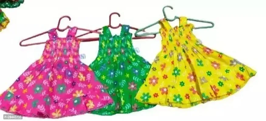 Fabulous Cotton Frocks For Girls Pack Of 3