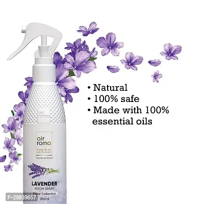 AIR-ROMA English Lavender Air Freshener Spray for Home, Car  Office Long-Lasting Fragrance (200 ml)-thumb4