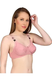 D.M. Fabrics Women Pastel Colored Cotton Best Nursing/Maternity Non Padded Non Wired Bra-thumb1