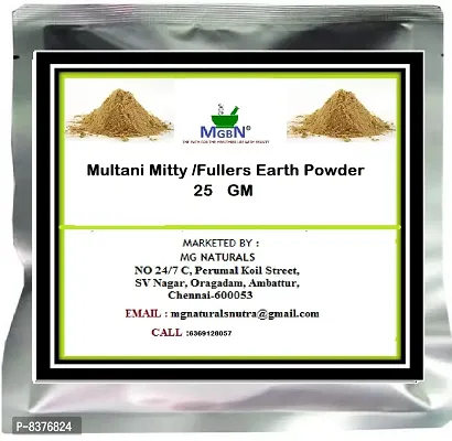 Multani Mitty/Fullers Earth Powder 25 GM (Face Care-Brightening-Glowing-Detoxification-Exfoliator-Removal of Scars & Blemishes)