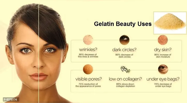 MGBN THE PATH FOR THE HEALTHIER LIFE WITH BEAUTY Gelatin with Ashwagandha Powder Mix (2 in 1 Use) for Face Mask/Hair removal (Skin Care) 25 GM-thumb5