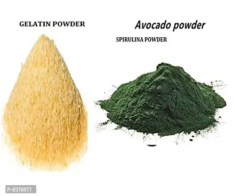 GELATIN WITH SPIRULINA POWDER (2 IN 1 USES) FOR FACE MASK/HAIR REMOVAL (SKIN CARE) 25 GM-thumb4