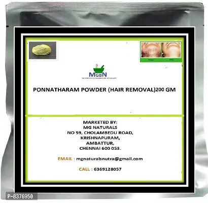 MGBN THE PATH FOR THE HEALTHIER LIFE WITH BEAUTY Ponnatharam Hair Removal Powder -200 Gm