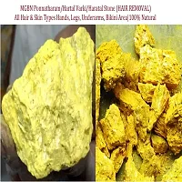 MGBN Ponnathatharam|Hartal Varki|Haratal STONE For PERMANENT HAIR REMOVAL  SKIN BRIGHTENING|All Hair  Skin Types|Face,Hands,Legs,Underarms,Bikini Area| 100% Natural (10 Gm)-thumb1