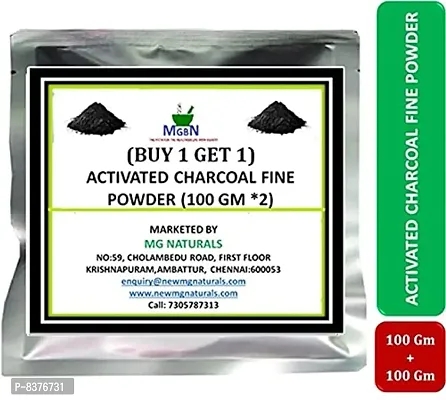 (BUY 1 GET 1) ACTIVATED CHARCOAL FINE POWDER (100 GM *2) 200 GM