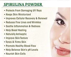 GELATIN WITH SPIRULINA POWDER (2 IN 1 USES) FOR FACE MASK/HAIR REMOVAL (SKIN CARE) 25 GM-thumb4