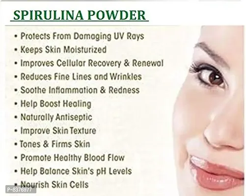 GELATIN WITH SPIRULINA POWDER (2 IN 1 USES) FOR FACE MASK/HAIR REMOVAL (SKIN CARE) 25 GM-thumb5