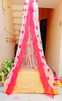 Canopy Tent for Decorations with Tulle Net Curtains & Artificial Vines