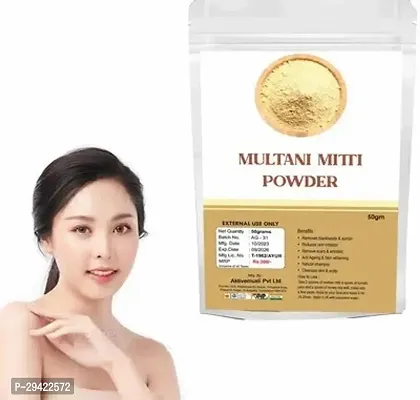 Face Pack MultaniMitti Powder Fullers Earth Skin Face Clays 100gm-thumb0