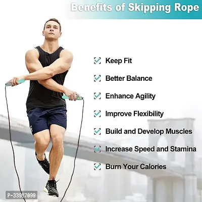 Exclusive Pencil Skipping Rope For Men Women Weight Loss Rope Speed Skipping Rope Speed Skipping Rope..-thumb2