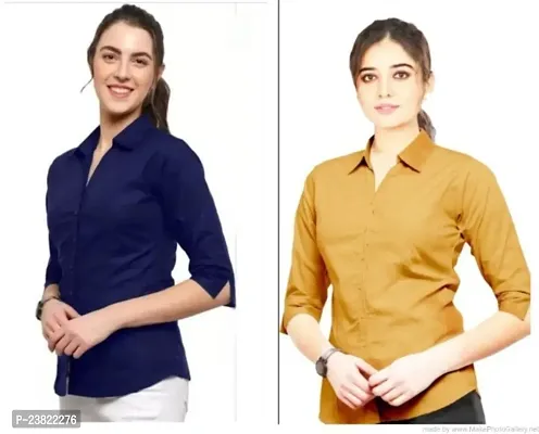 Beautiful Crepe Shirt For Ladies Pack Of 2