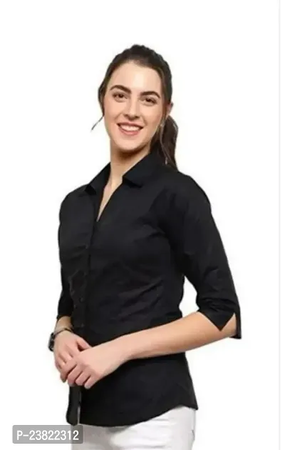 Beautiful Crepe Shirt For Ladies-thumb0