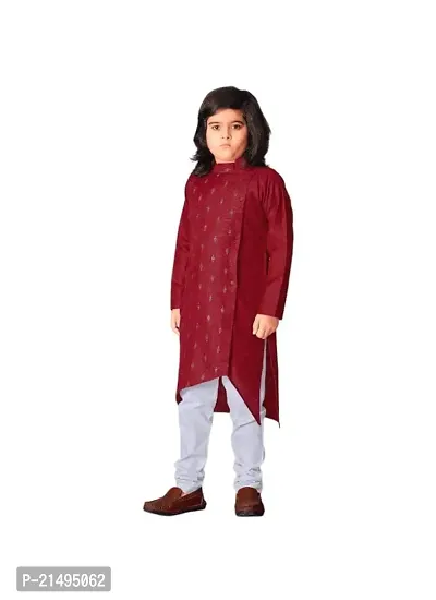 Kurta and Pajama Embroidery Butti with Exclusive Look (Medium, red)