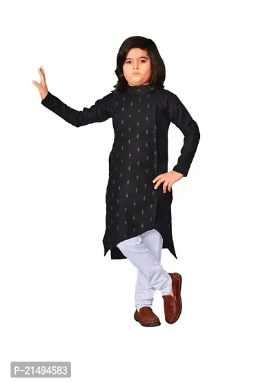 Kurta and Pajama Embroidery Butti with Exclusive Look (XX-Small, Black)-thumb0