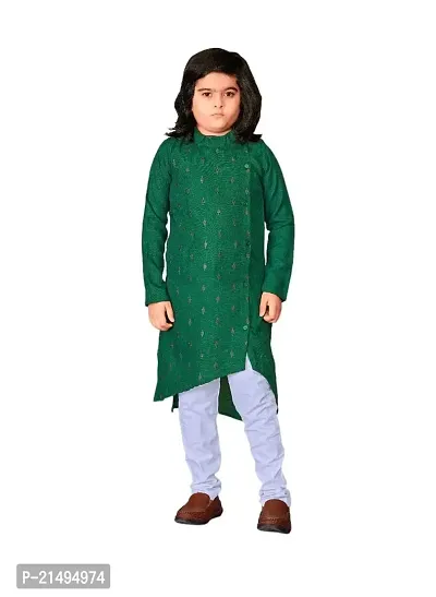 Kurta and Pajama Embroidery Butti with Exclusive Look (X-Small, Green)