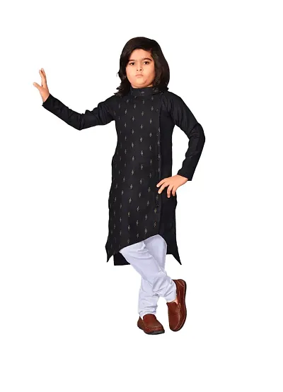 Kurta and Pajama Embroidery Butti with Exclusive Look (XX-Small, Black)