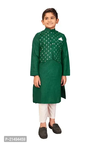 Kids koti and Kurta Set (XXS, Green)