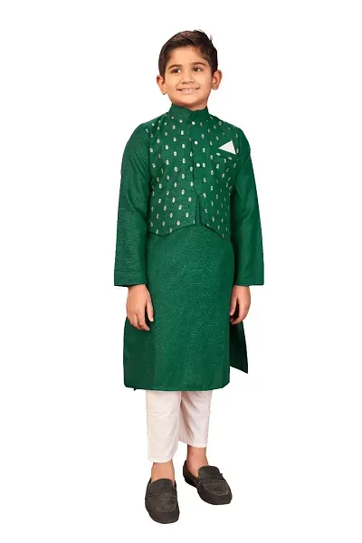 Kid's Side Cut Kurta and Pajama Set