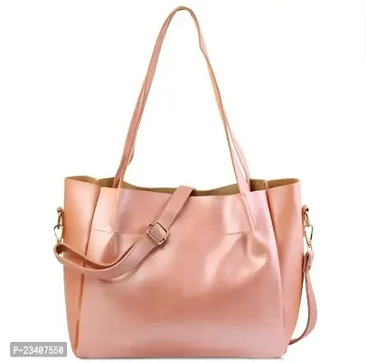 NASHEMAN Stylish Shoulder Handbags for Women, Girls and Ladies | Latest bags for Office, Shopping and Casual use (Pink)