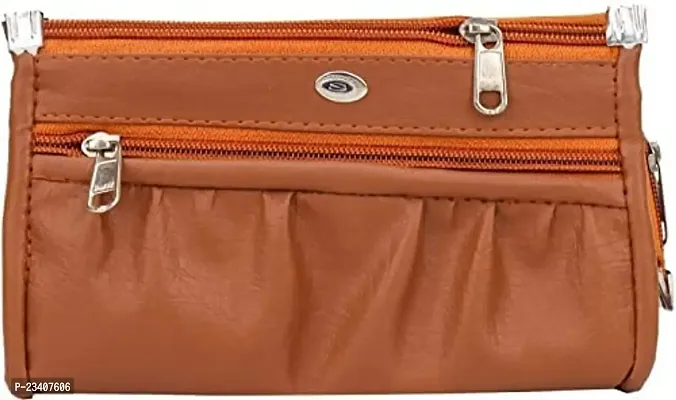 NASHEMAN Women Pu Leather Wallet Clutch Pack Of 1 (Beige) Top Ladies Purse Handbag Clutch