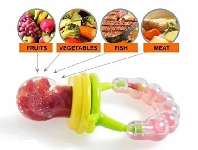 Baby Fruit And Food Nibbler Pacifier With Rattle