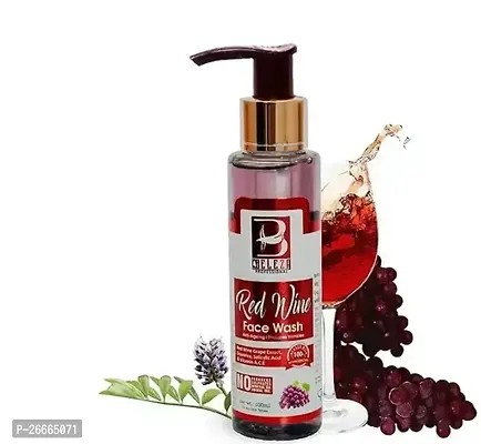 Beleza Professional Red Wine Face Wash 100 Ml | Reduces Fine Lines And Wrinkles And Gives Your Skin A Refreshing Look For Women And Men-thumb0