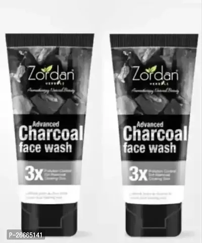 Zordan Charcoal Face Wash 60Ml (Pack Of 2)(120 Ml)-thumb0