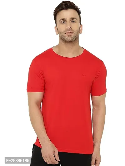 Reliable Red Polycotton Printed T-Shirt For Men-thumb0