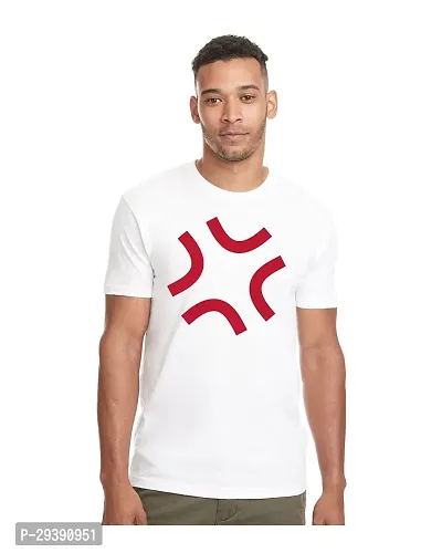 Reliable White Polycotton Printed T-Shirt For Men-thumb0