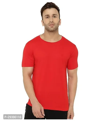 Reliable Red Polycotton Printed T-Shirt For Men-thumb0