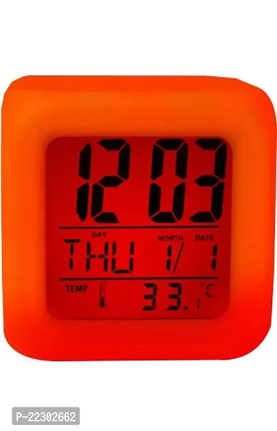 Designer Plastic Digital Table Clock-thumb0