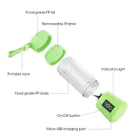 6 Blade Smoothie Maker  Portable Electric USB Juice Maker Juicer Bottle Blender Mixer, Rechargeable Bottle Portable Fruit Blender Maker Protein Shaker(MULTI) (Small)-thumb2