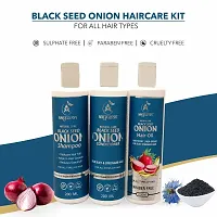 Aayuzon Anti Hair Fall Hair Care Set - Black Seed Onion Shampoo 200 ml + Conditioner 200 ml + Hair Oil 200 ml-thumb4